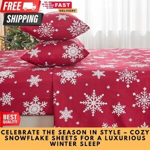 4PC Queen Sheet Set, Deep Pocket 14", Ultra-Soft & Warm Microfiber – Luxury Hote